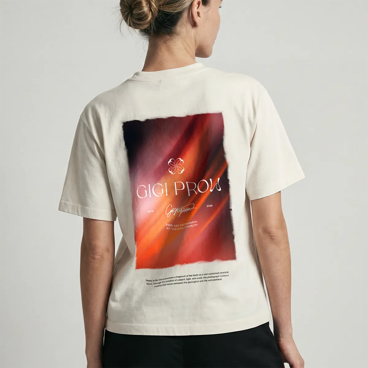 Gigi Prow branded apparel and luxury fashion-inspired identity design